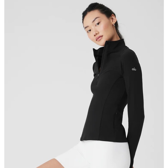Alo yoga 1/2 zip rapid pullover size small - Picture 3 of 5